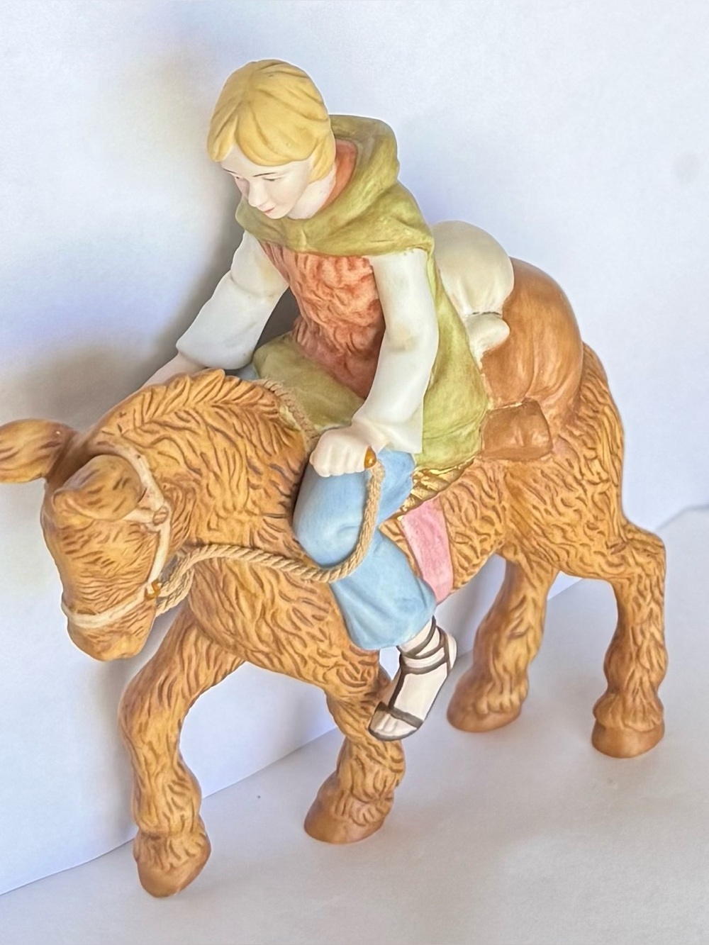 Thomas Kinkade Hawthorne Village Figurine Following Yonder Star Donkey Rider